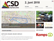 Tablet Screenshot of csd-karlsruhe.de